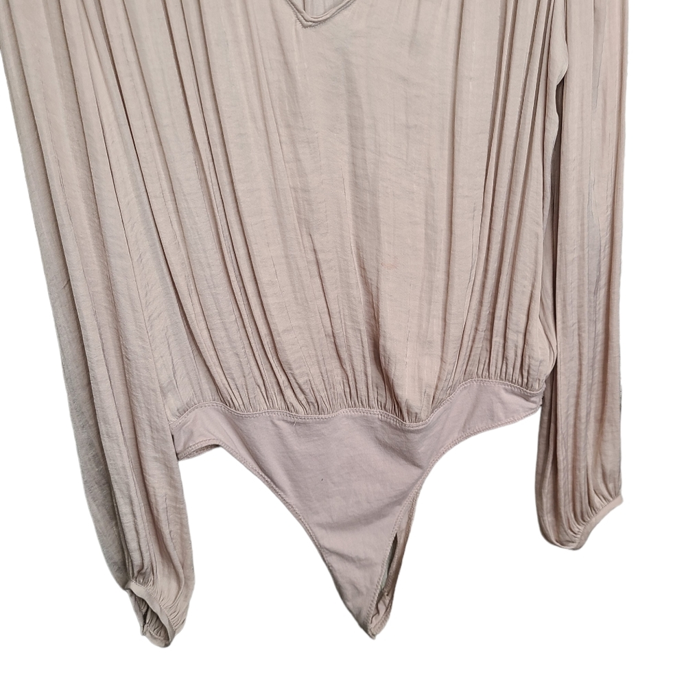 Intimately Free People Smokin and Rockin Light Blush Bodysuit EUC Size Large - Picture 6 of 11